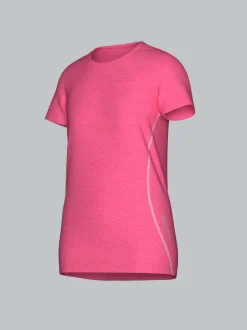 Sportshirt in Melange-Optik Flamingo