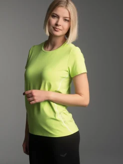 Sportshirt in Melange-Optik Lemon