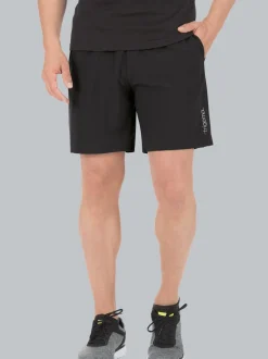 Sport-Shorts mit Innenslip aus Netz Schwarz