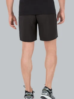 Sport-Shorts mit Innenslip aus Netz Schwarz