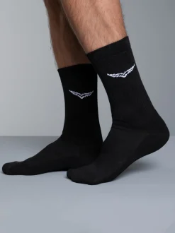 Sportsocken im Doppelpack Schwarz