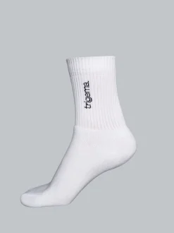 Sportsocken mit trigema Schriftzug Weiss