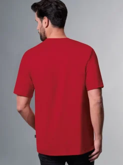 Spruch Shirt mit lustigem Affen-Print Kirsch