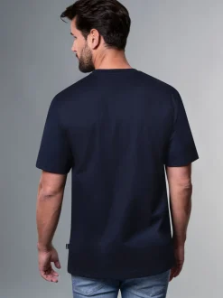 Spruch Shirt mit lustigem Affen-Print Navy