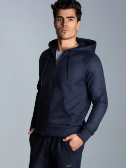 Sweatjacke mit Kapuze Navy