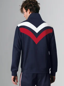 Sweatjacke mit praktischen Taschen Navy