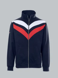 Sweatjacke mit praktischen Taschen Navy