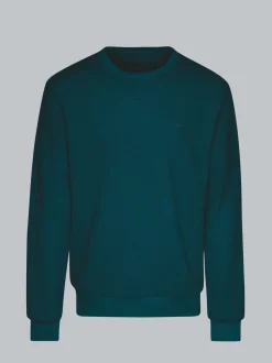Sweatshirt in Waffeloptik Saphir