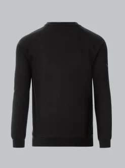 Sweatshirt mit angerauter Innenseite Schwarz