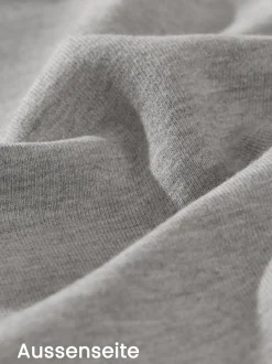 Sweatshirt mit angerauter Innenseite Grau-melange