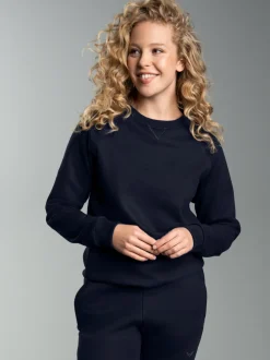 Sweatshirt mit angerauter Innenseite Navy
