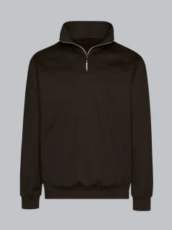 Sweatshirt mit Reißverschluss Schwarz