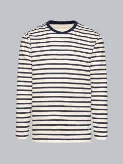 Sweatshirt mit Ringelmuster Natur