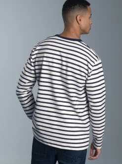 Sweatshirt mit Ringelmuster Natur