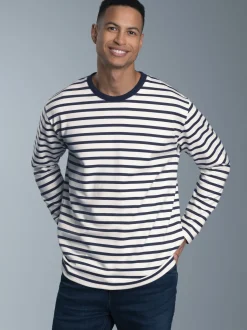 Sweatshirt mit Ringelmuster Natur