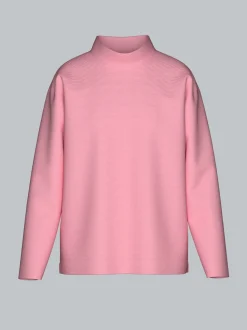 Sweatshirt mit Stehkragen Lilie