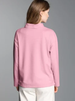 Sweatshirt mit Stehkragen Lilie
