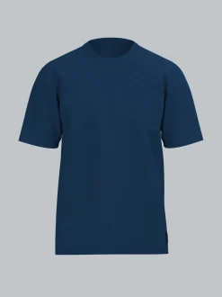 T Shirt aus Biobaumwolle mit Brusttasche Night-blue