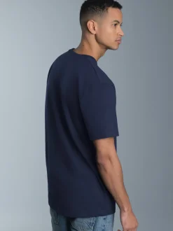 T Shirt aus Biobaumwolle Navy