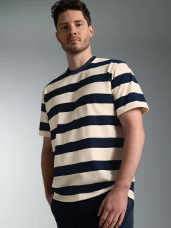 T Shirt in Ringelmuster Navy