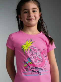 T Shirt mit Printmotiv 