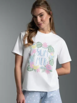 T Shirt mit Printmotiv 