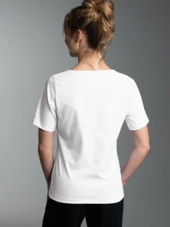 T Shirt mit Strass Motiv 