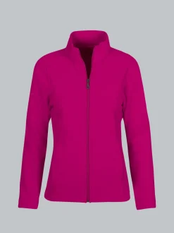 Taillierte Fleecejacke Magenta