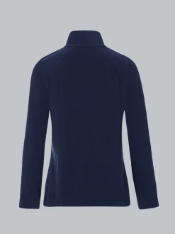 Taillierte Fleecejacke Navy