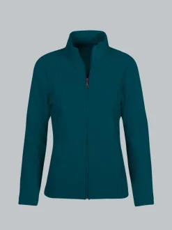 Taillierte Fleecejacke Saphir