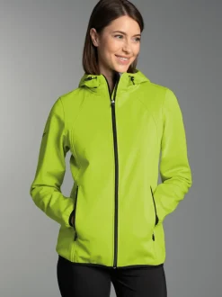 Taillierte Softshell–Kapuzenjacke Lemon