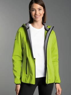 Taillierte Softshell–Kapuzenjacke Lemon