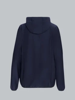 Taillierte Softshell–Kapuzenjacke Navy