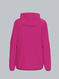 Taillierte Softshell–Kapuzenjacke Hibiskus