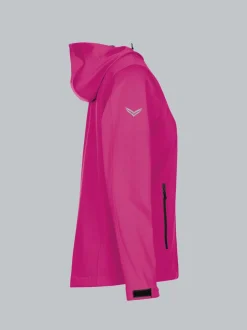Taillierte Softshell–Kapuzenjacke Hibiskus