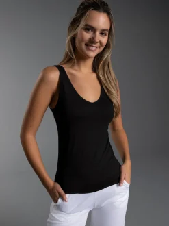Tanktop aus Modal Schwarz