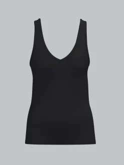 Tanktop aus Modal Schwarz