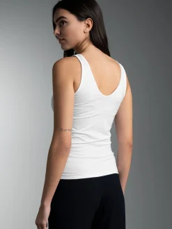 Tanktop aus Modal Weiss