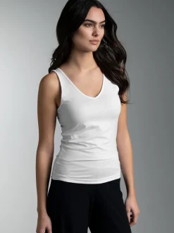 Tanktop aus Modal Weiss