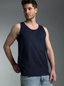 Trägershirt aus 100% Baumwolle Navy