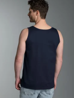 Trägershirt aus 100% Baumwolle Navy
