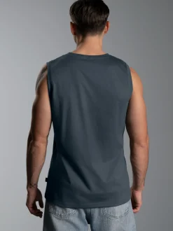 Trägershirt aus Single-Jersey Anthrazit