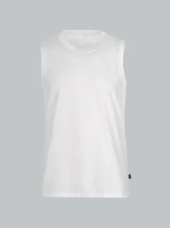 Trägershirt aus Single-Jersey Weiss