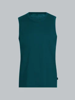 Trägershirt aus Single-Jersey Saphir