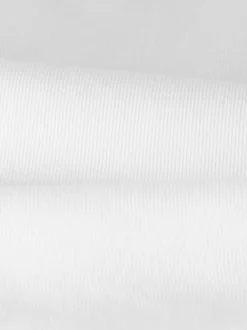 Träger-Shirt elastischer Doppelripp Weiss
