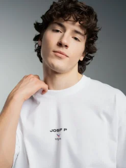 trigema x JOSEF P Heavy Oversized T-Shirt Weiss