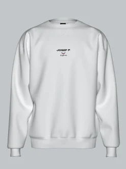 trigema x JOSEF P Sweatshirt Weiss