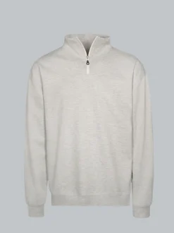 Troyer in bequemer Sweat-Qualität Grau-melange