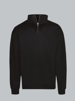 Troyer in bequemer Sweat-Qualität Schwarz