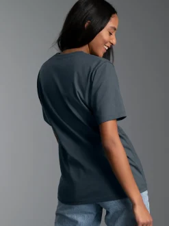 T-Shirt aus 100% Baumwolle Anthrazit